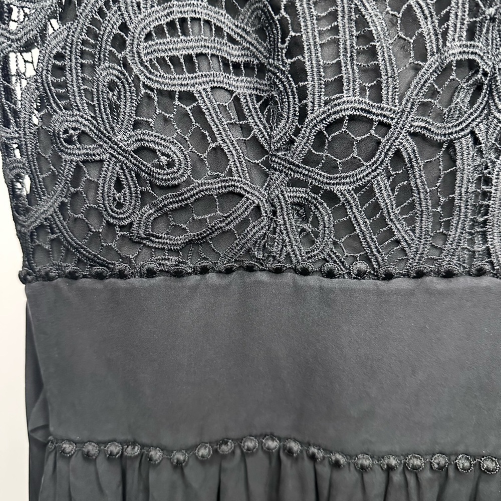 🔥 Kate Spade Black Lace Whimsigoth Midi Dress - Picture 2 of 9